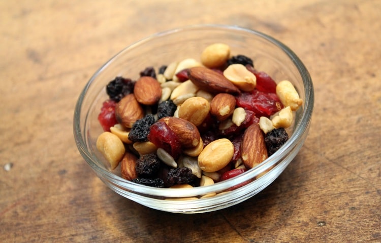 Eat trail mix for an instant energy boost