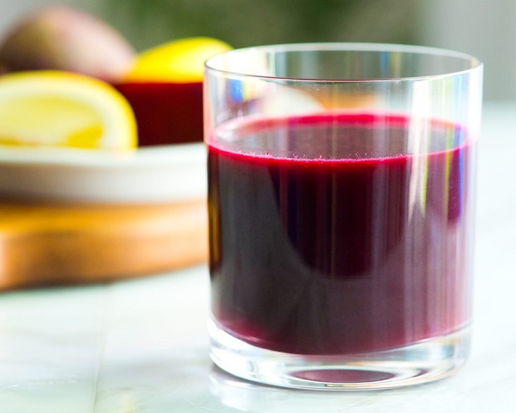 Lemon ginger power beet juice