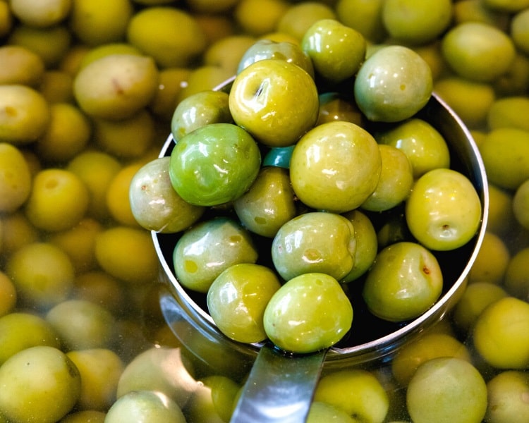 Fresh Castelvetrano olives