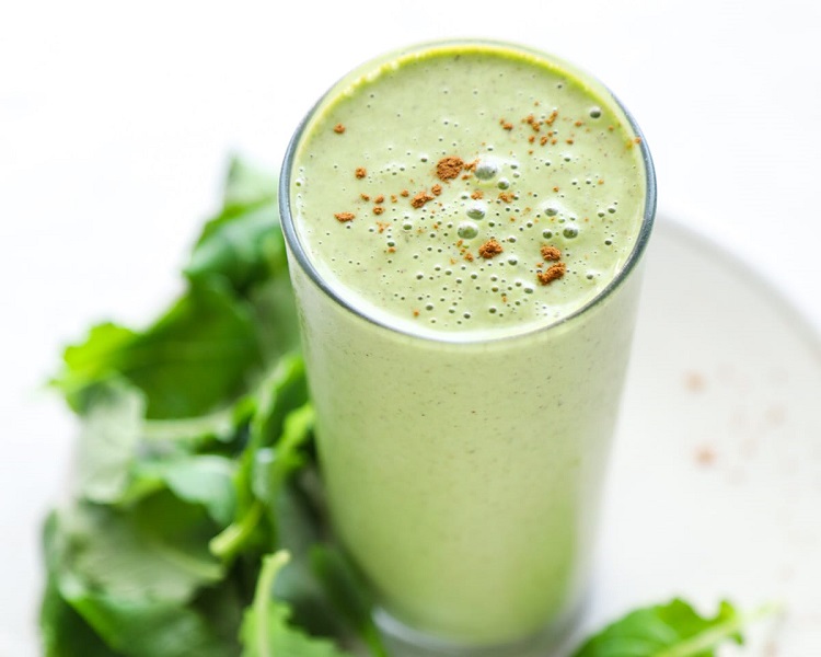 Morning green protein smoothie