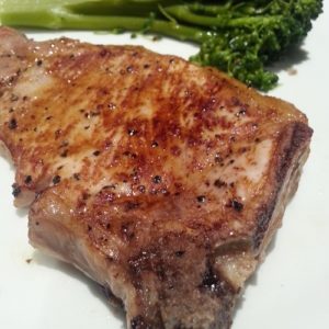 Oven baked bone-in pork chops recipe