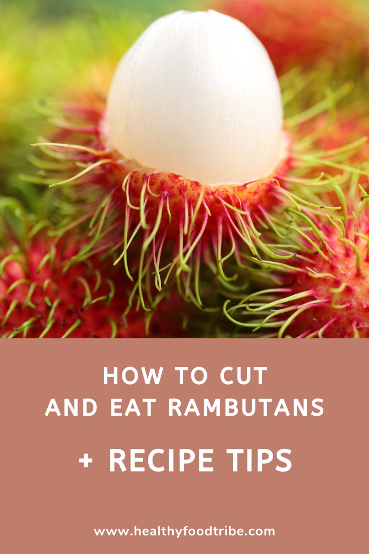How to cut and eat a rambutan fruit