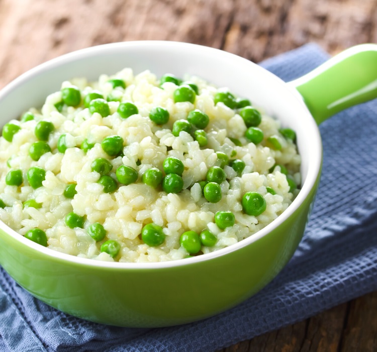 Green peas with rice