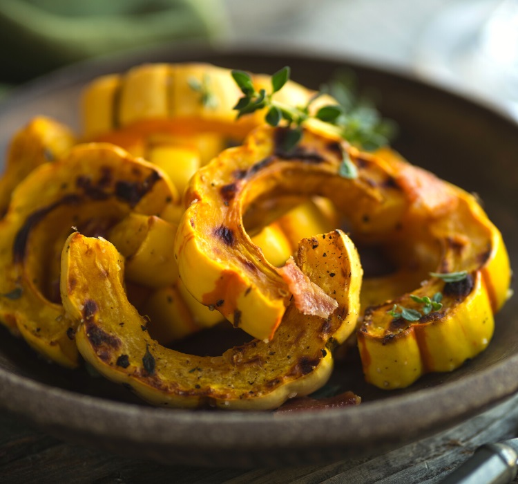 Roasted delicata squash