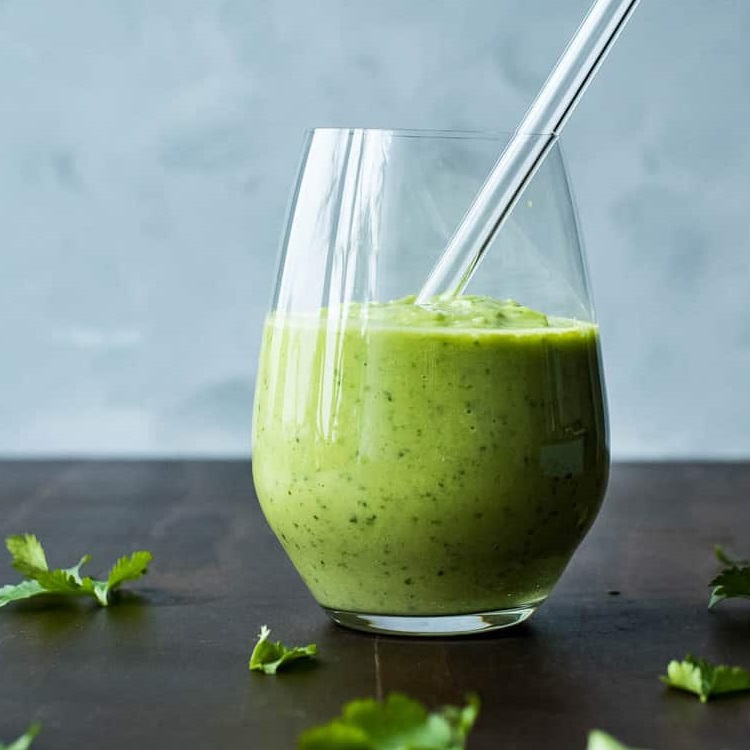 Cucumber avocado smoothie