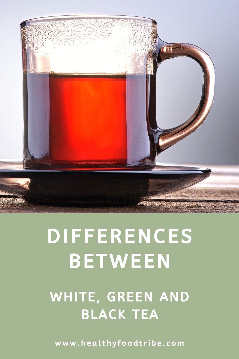 Differences between white, green and black tea