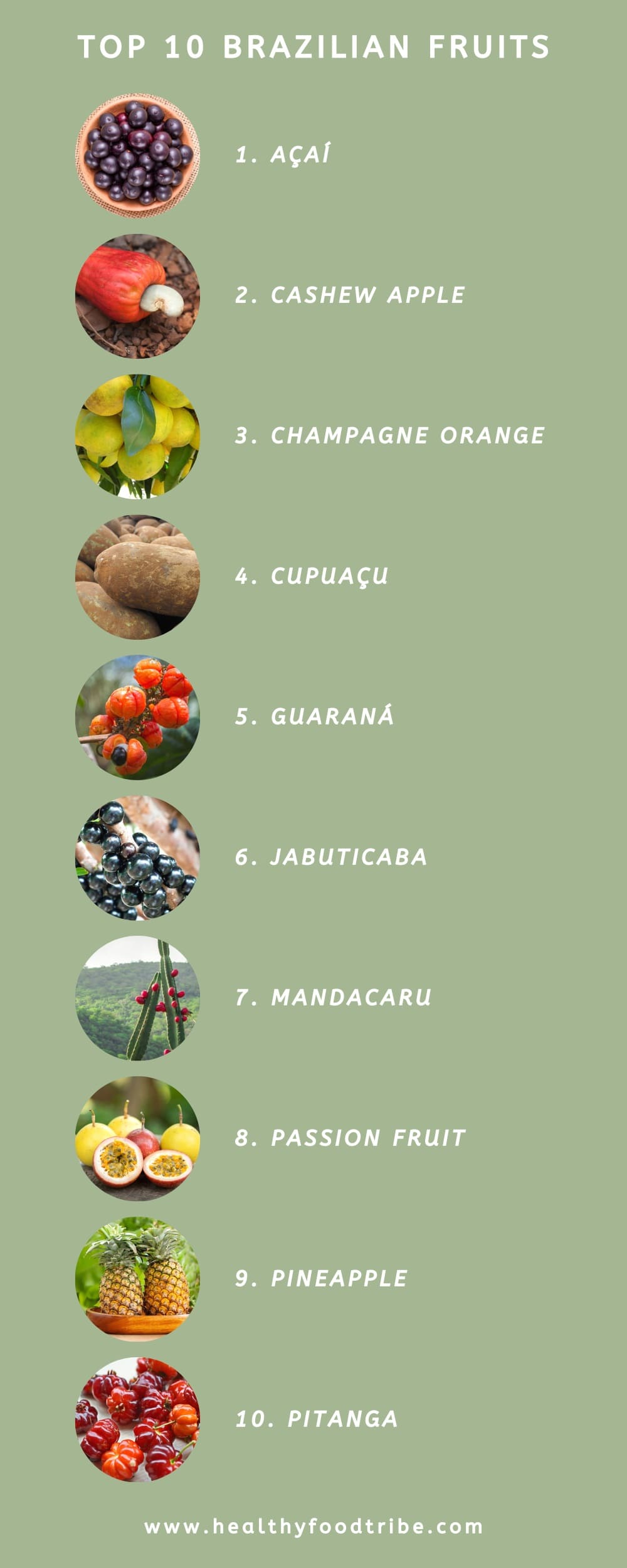 List of Brazilian fruits