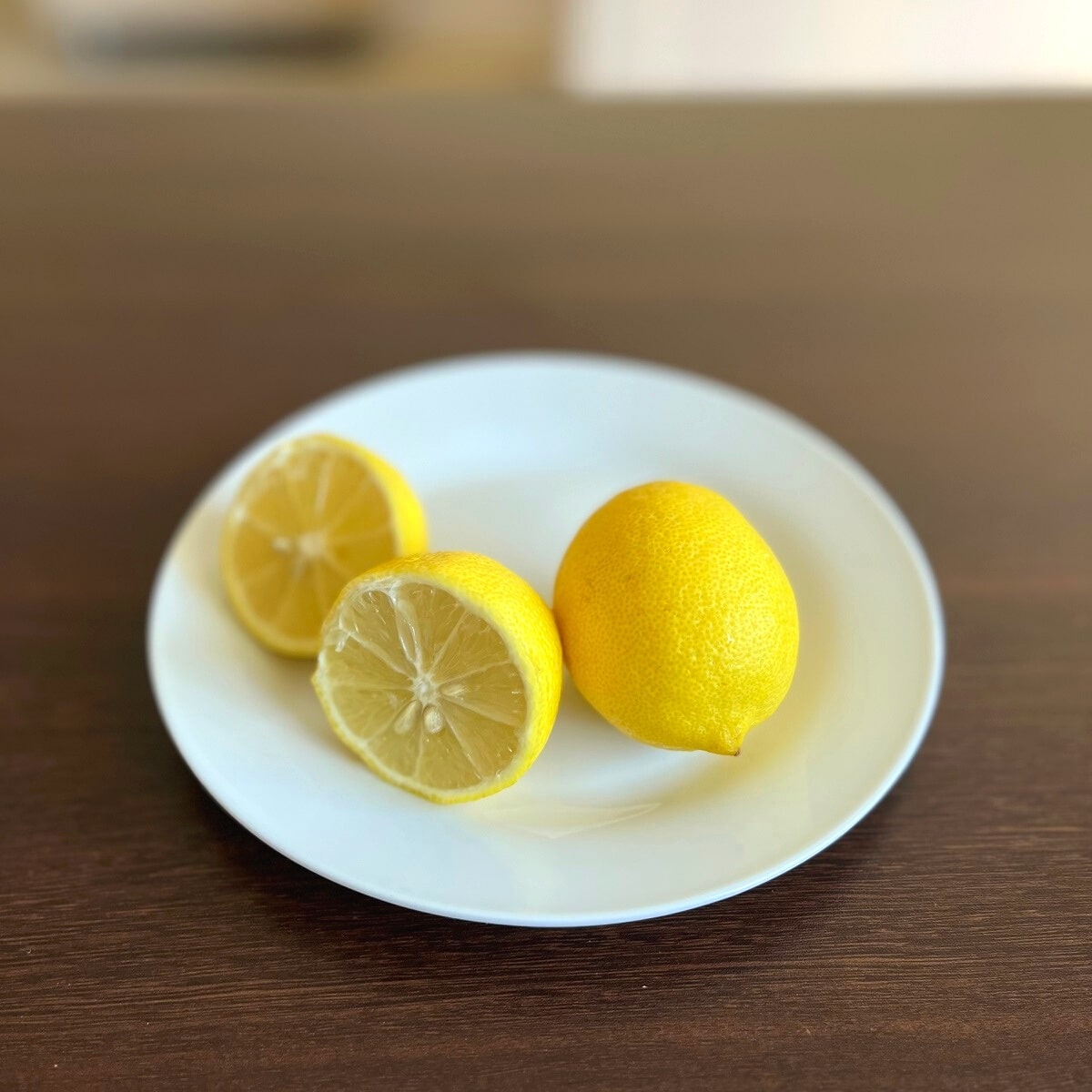 Lemons on plate